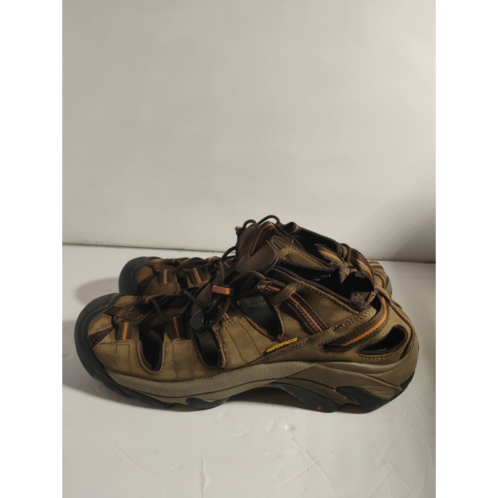 Keen Arroyo II Closed Toe Waterproof Hiking  Sandal Mens Size 10 Brown Orange